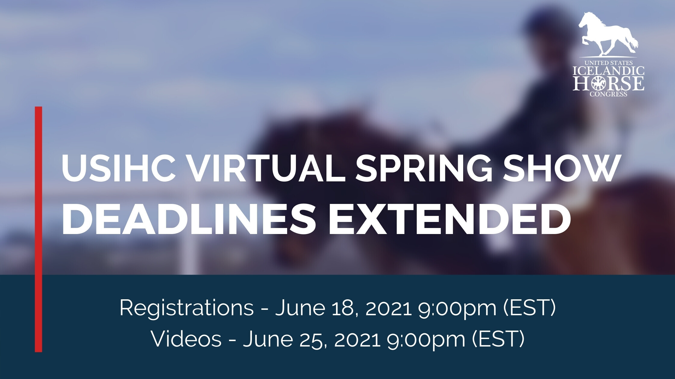 deadlines extended for the virtual spring show